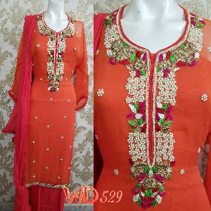 GEORGETTE HAND WORK SUITS W-529