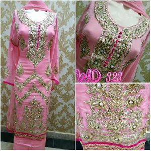 GEORGETTE PARTY SUIT W-323