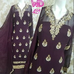 GEORGETTE PARTY WEAR SUIT W-421