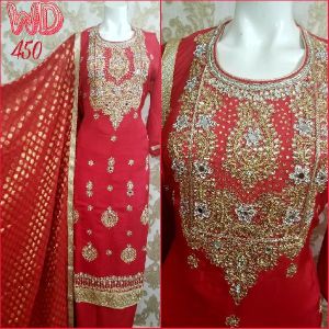 GEORGETTE PARTY WEAR SUITS W-450