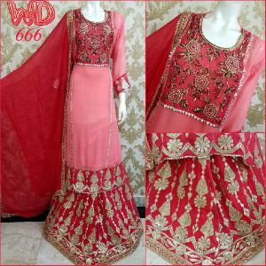 GEORGETTE SHARARA SUITS W-666