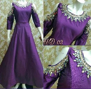 SILK PARTY WEAR GOWNS PC-03