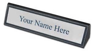 Desk Name Plate