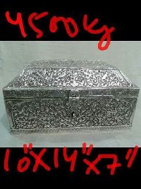 Silver Plated Antique Finished Box