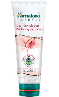 clear complexion whitening face scrub