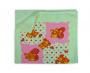 Green Pooh Print Baby Towel