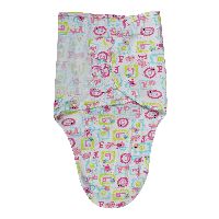 Summer Baby Swaddle Adjustable Infant Wrap - Pink/White