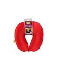 Red Viaggi Microbead Travel Neck Pillow