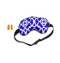 Blue Ear Plugs Viaggi Microbeads Eye Mask