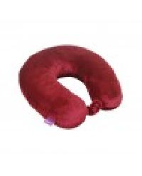 Burgundy Viaggi U Shaped Memory Foam Pillow