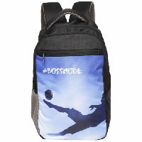 ANTARES-KICK Black Print bagpack