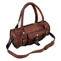 Leather Round Duffle Bags