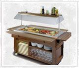 refrigerated salad counter