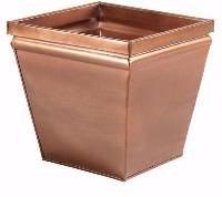 Copper Finish Square Planter