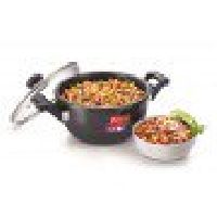 Clipon hard anodised Kadai pressure cookware