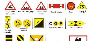 Railway Traffic Sign Board