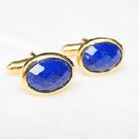 Gemstone Gold Cufflink