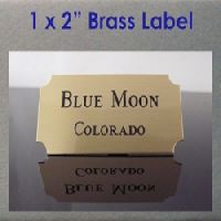 brass label