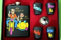 Hip Flask with Shot Glasses - Munna Bhai