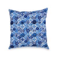 Blue Ikat Cushion cover