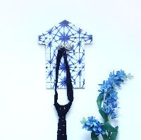 blue Printed wall hook