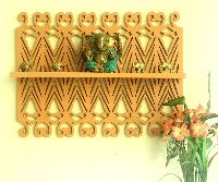 Coral Wooden Jali Wall shelf
