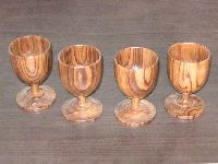 Wooden drinking cups