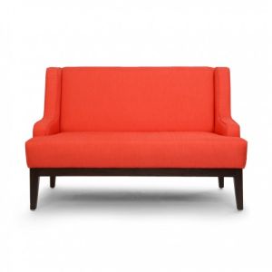 Alexa 2 Seater Sofa: Orange, Fabric