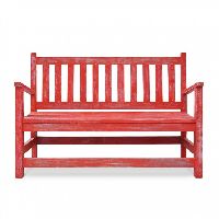 Antique Bench: Red