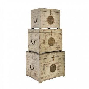 Antique Finish Vintage Trunk