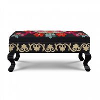 Black Upholstered Trunk