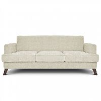Blanc Antique 3 Seater Sofa: Ivory, Fabric