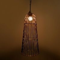 Cage Hanging Light: Antique Gold