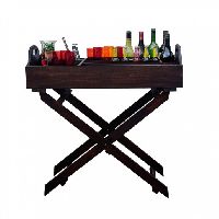 Foldable Mangowood Bar Tray