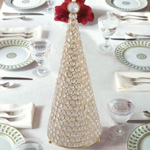 Golden Crystal Christmas Tree