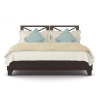 Iowa Bed: Walnut, Queen Size