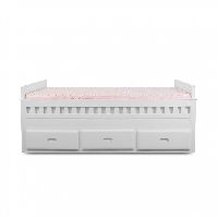 Chaise White Trundle Bed