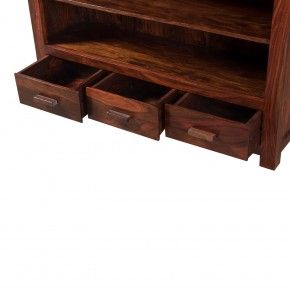 Sheesham Bookshelf with 3 Drawers