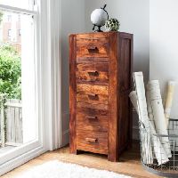 Sheesham Chest of 5 Drawers