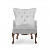 White Wingback Armchair