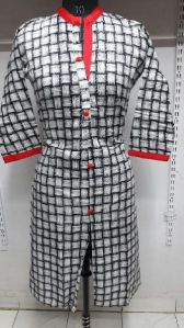 Black Check Kurti