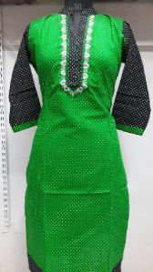 Green Half sleev kurti