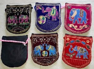 Velvet Embroidered Passport Bags