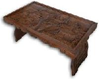 carved table