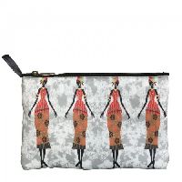 Lushomes African Lady Digital Printed Multi Utility Pouch