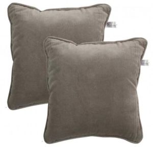 Lushomes  non woven lining Grey Direct Filled Velvet Cushion