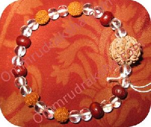 Rudraksha spatik bracelet