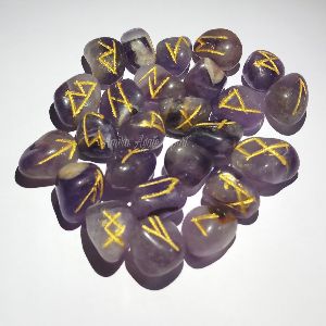 Amethyst Rune Stones Set