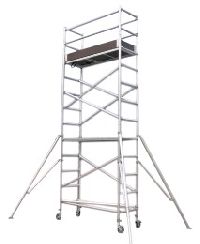 Aluminium Single Width Mobile Tower Scaffold