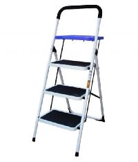 Black Steel Coated 3 Step Ladder